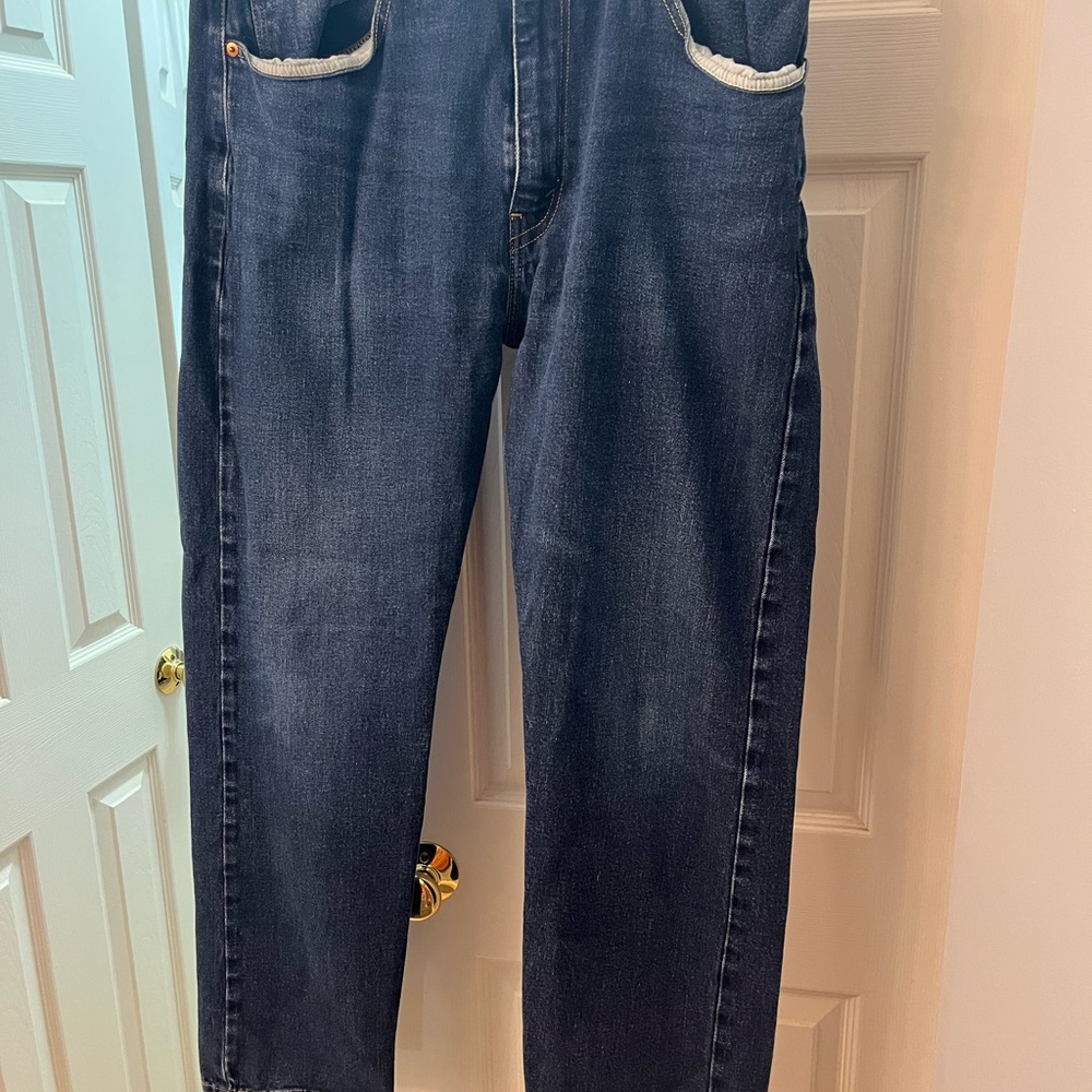 Mens Levi's 505 Blue Relaxed Fit Jeans Classic Comfort 38 x 32
